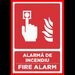 Placuta pentru alarma de incendiu fire alarm